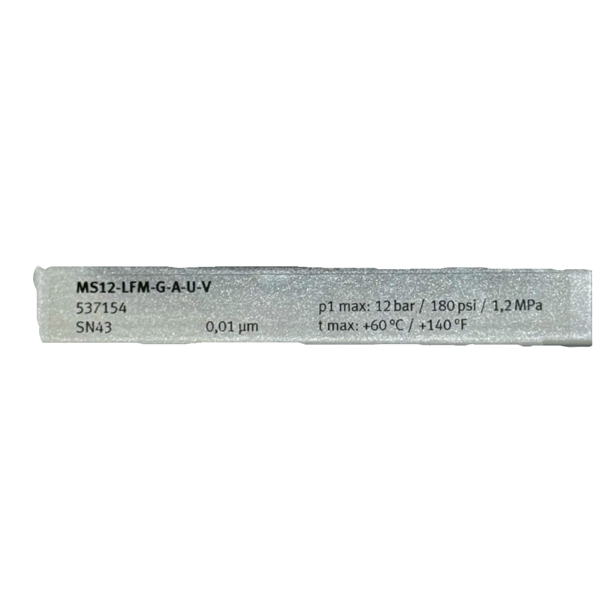 Festo MS12-LFM-G-A-U-V 537154 Druckluftfilter 0,01µm 12bar Luftaufbereitung