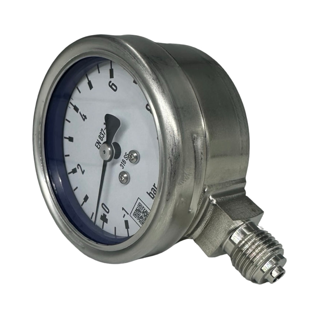 WIKA 232.50.063 Manometer -1 bis 9 bar G1/4 Edelstahl 316 Druckmesser