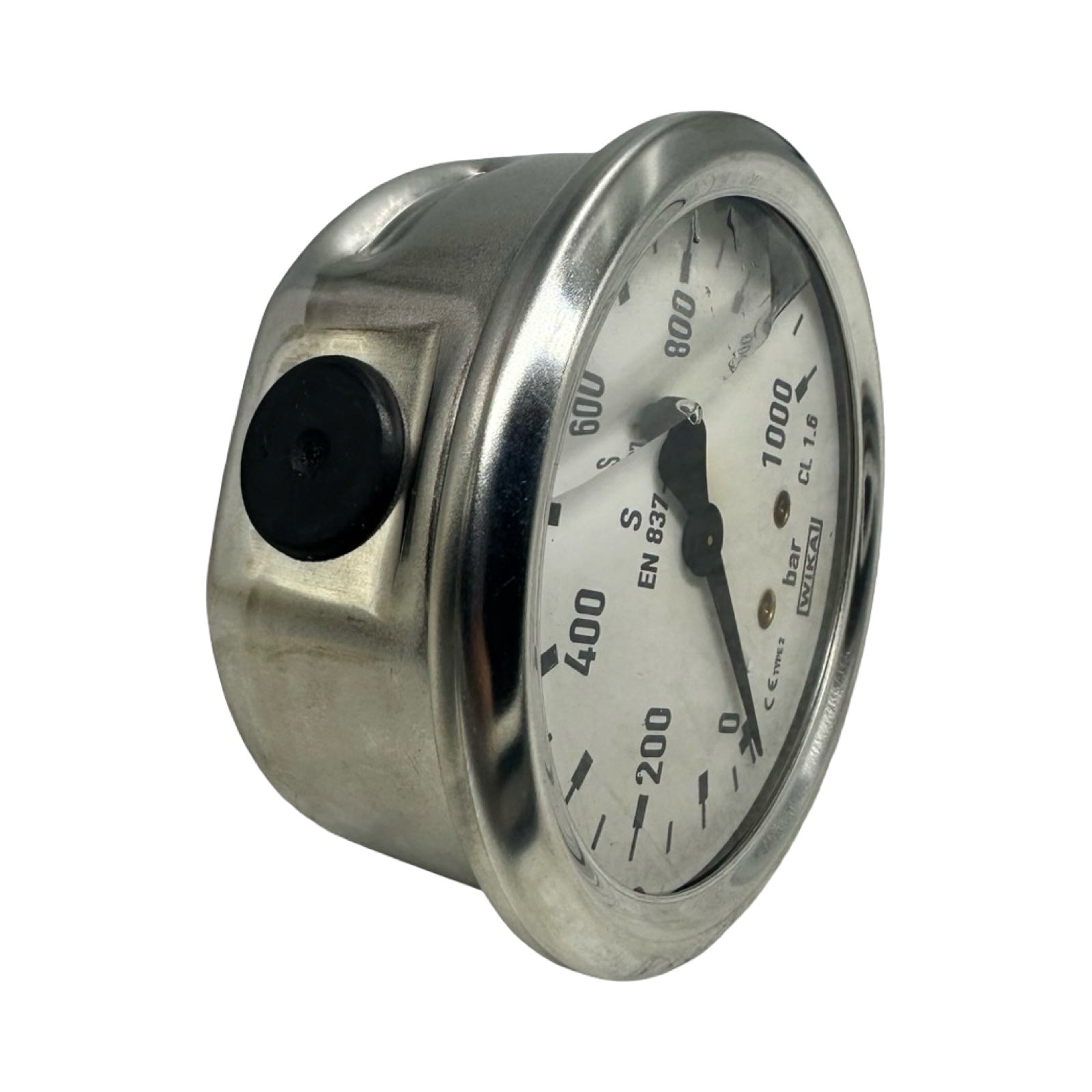 WIKA Manometer 0–1000 bar Ø63mm EN 837-1 Druckmesser Anschluss unten axial