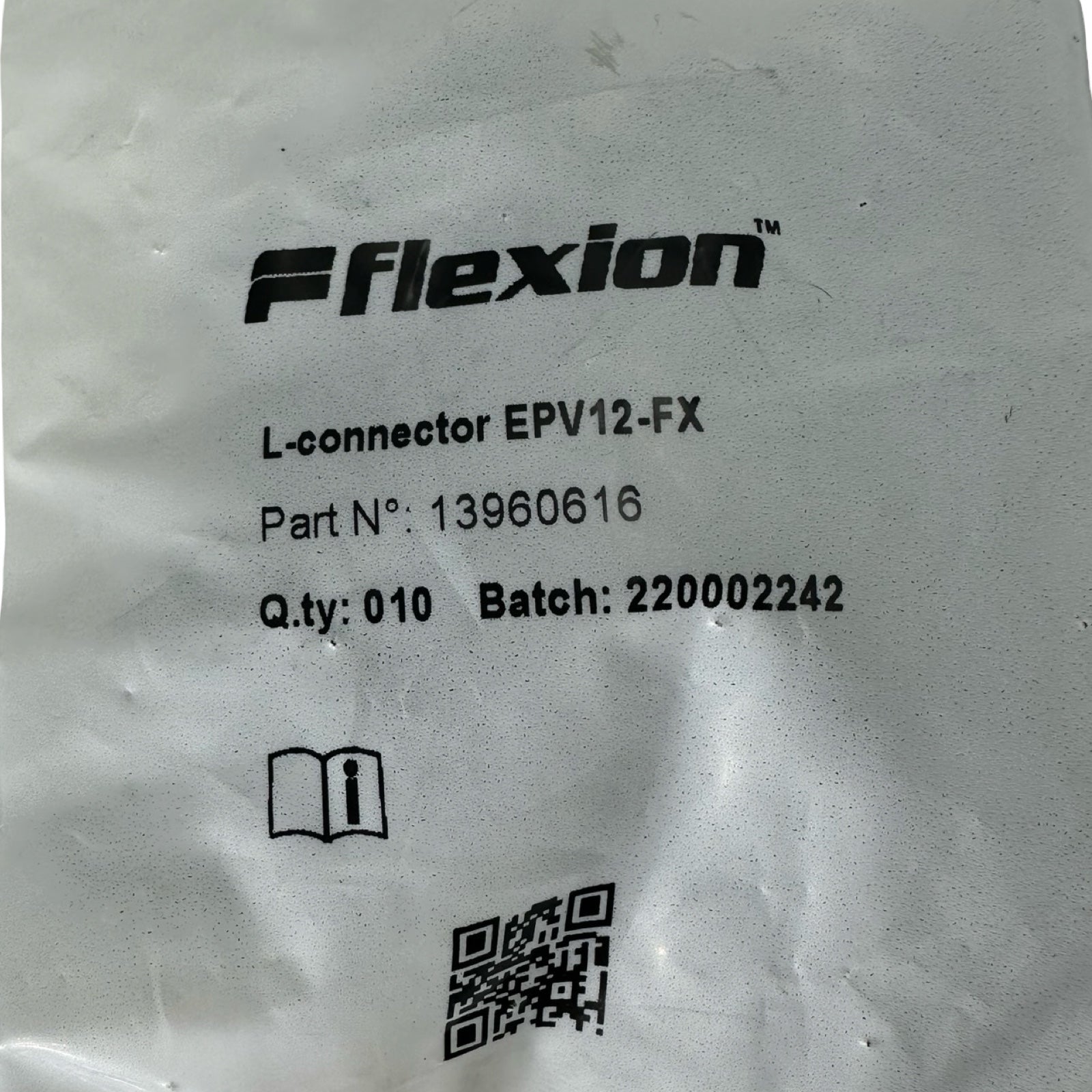 10x Flexion EPV12-FX L-Steckverbinder Pneumatik Winkel Push-In 12mm