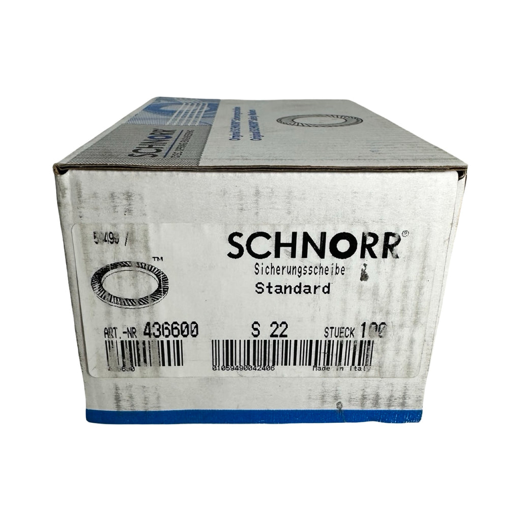 100x Schnorr Sicherungsscheiben S22 436600 Spannscheiben M22