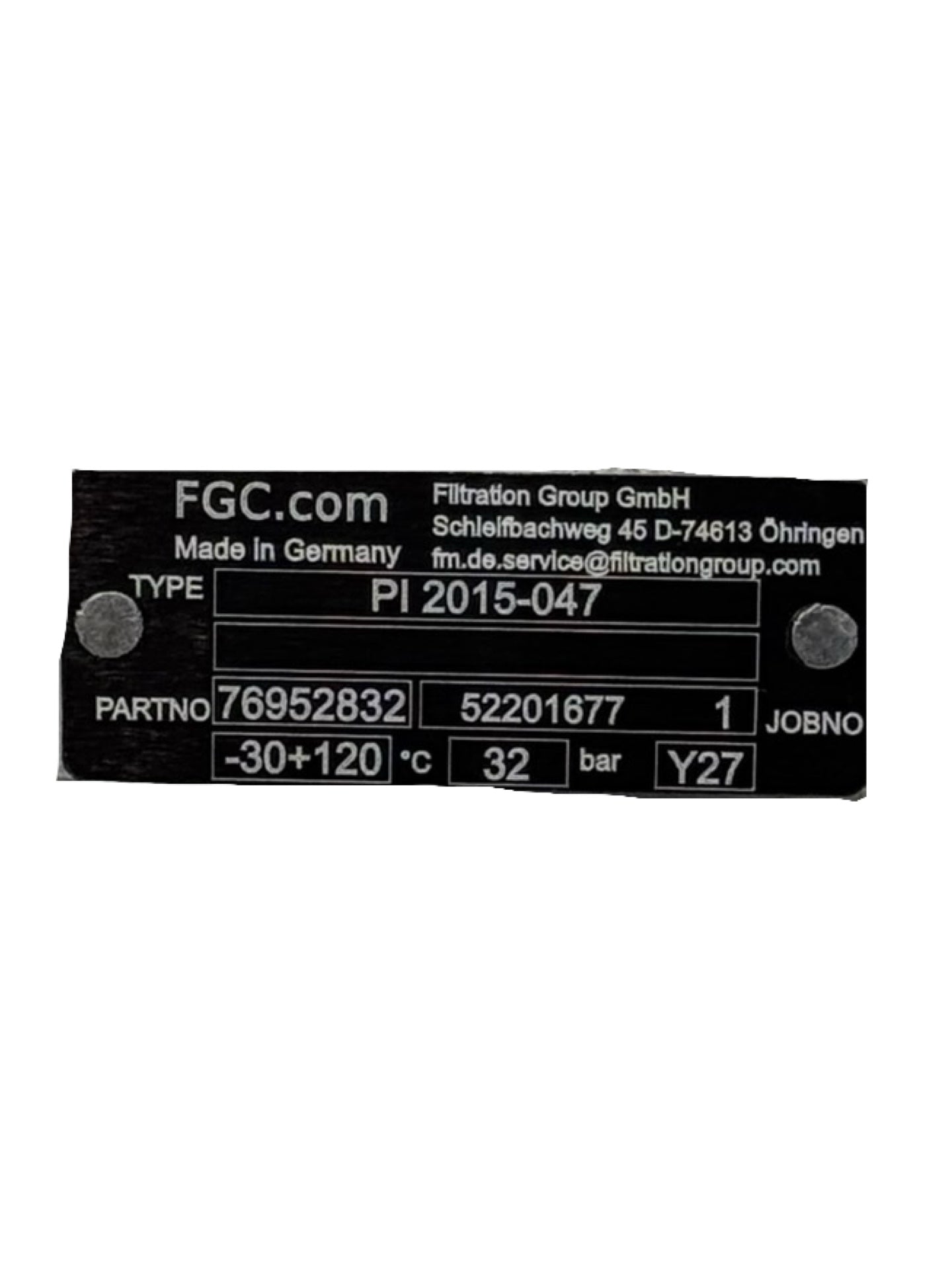Filtration Group PI 2015-047 Hydraulikfilter Druckfilter 32bar G1 1/4