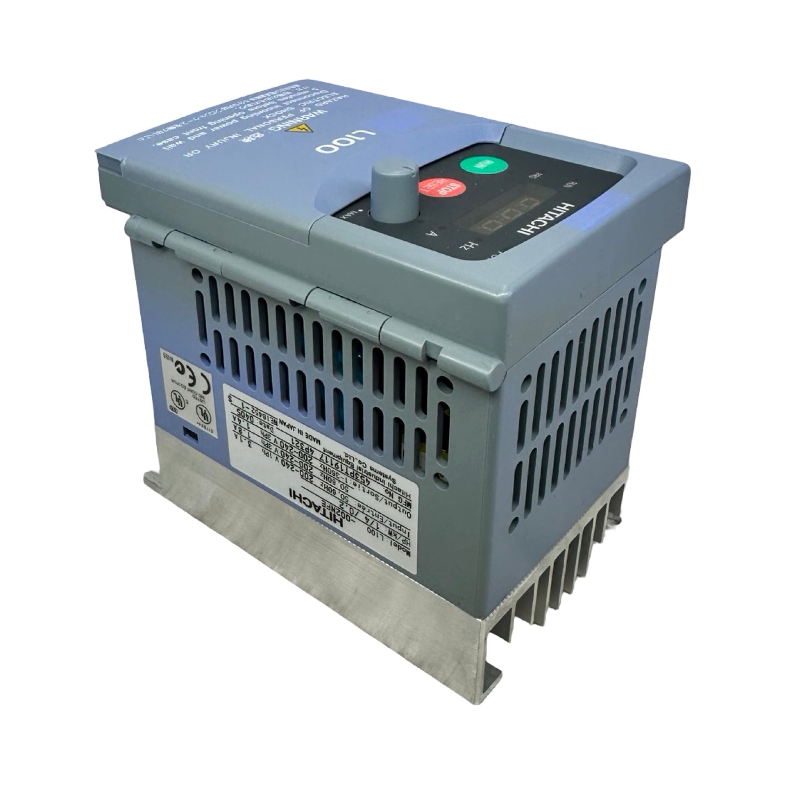 Hitachi L100-002NFE Frequenzumrichter 0,2kW Inverter 200-240V 1-Ph