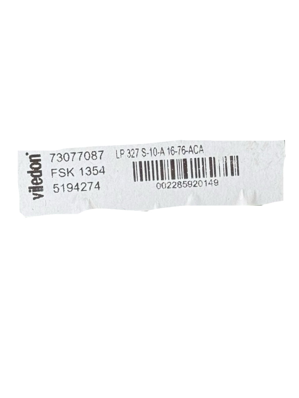Freudenberg Viledon LP327S-10-A16-76-ACA Filterpatrone 1.200 m³/h Luftfilter