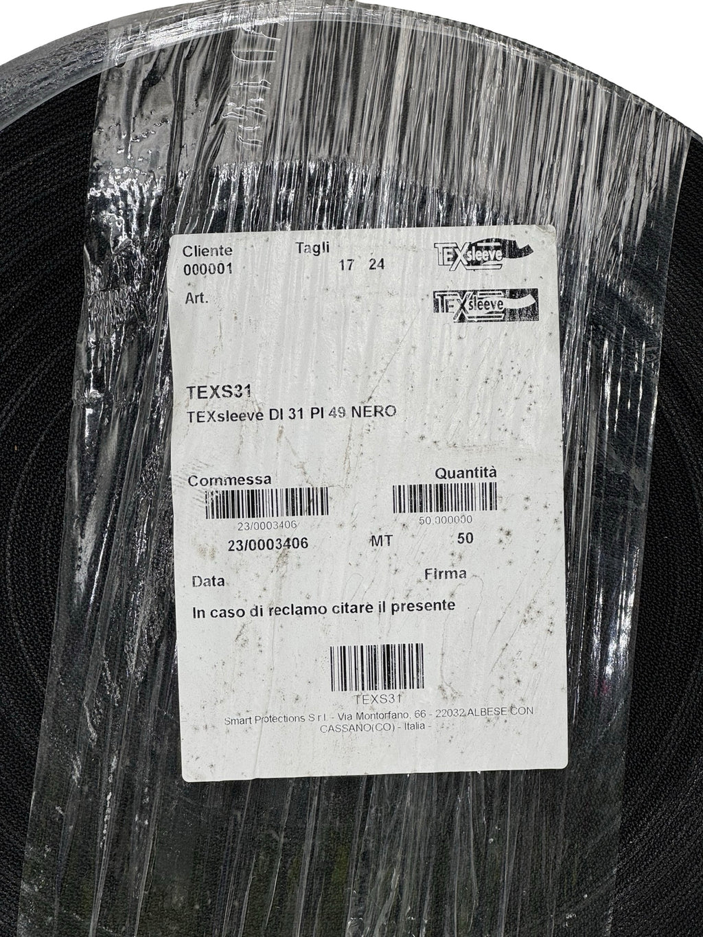 TEXsleeve TEXS31 TEX 31 Schutzband 31mm schwarz Kabelschutz Schlauch 50m