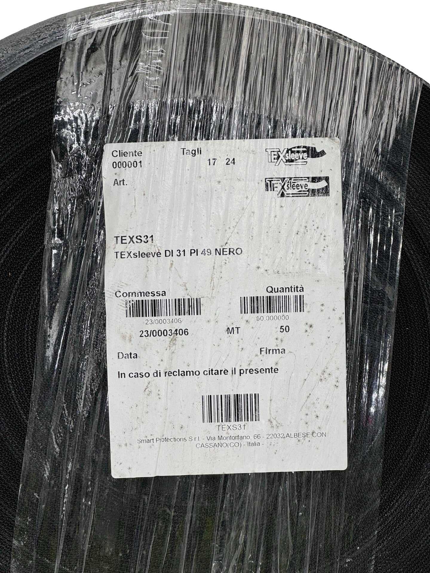TEXsleeve TEXS31 TEX 31 Schutzband 31mm schwarz Kabelschutz Schlauch 50m
