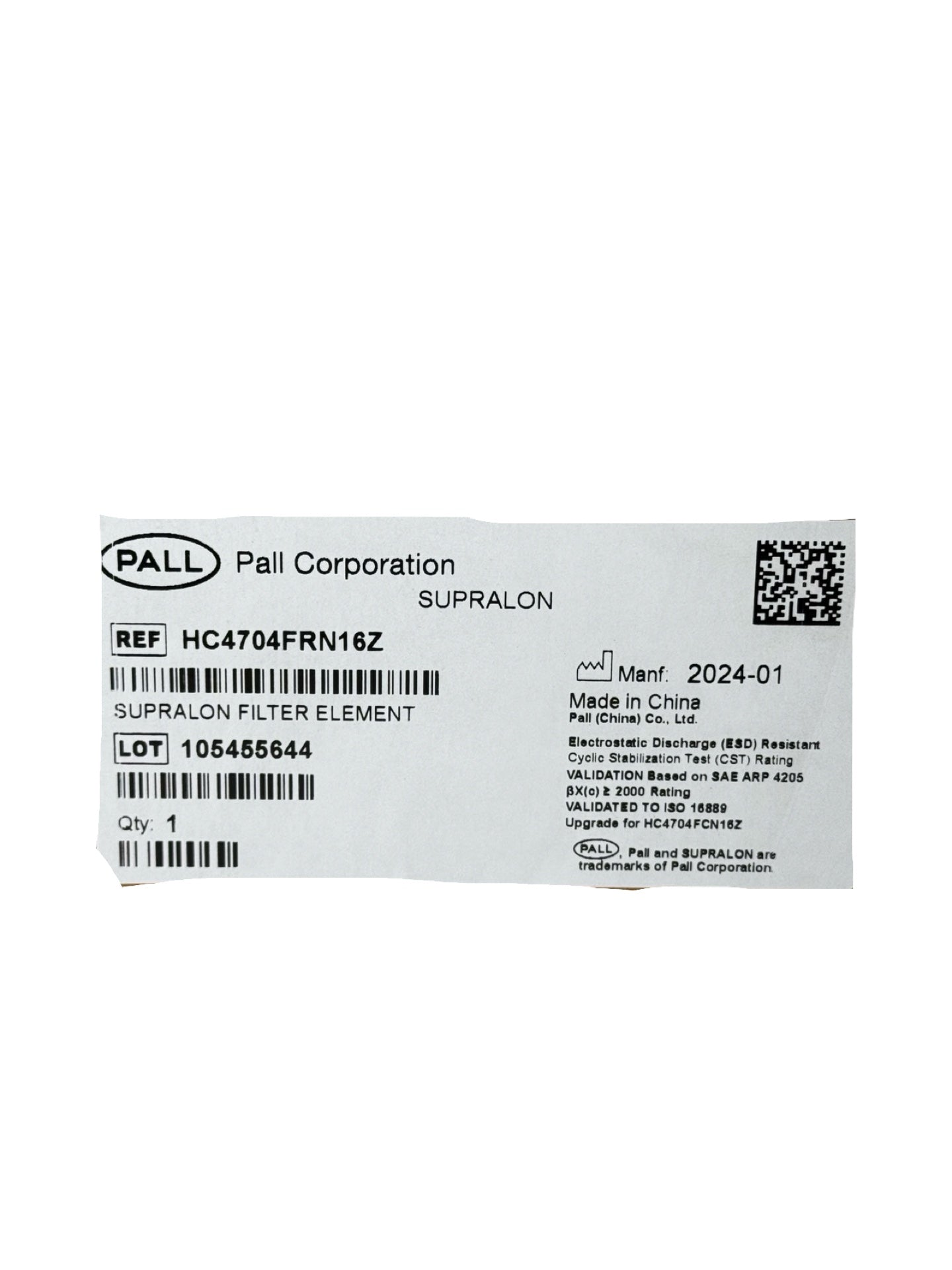 Pall HC4704FRN16Z Hydraulik Filterelement Supralon Ölfilter Element