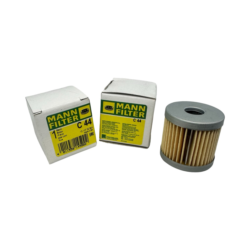 2x MANN FILTER C44 Kraftstofffilter Einsatz Benzin Diesel Filterpatrone