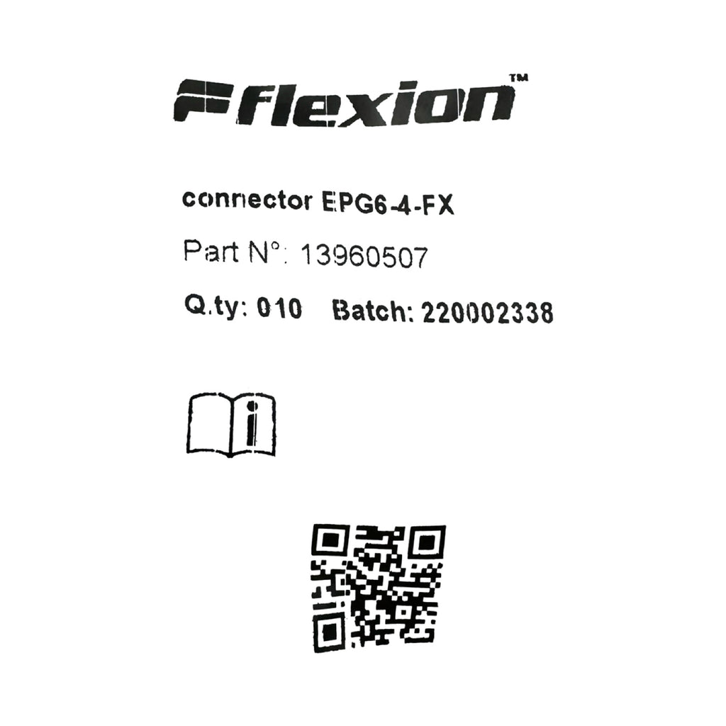 10x Flexion EPG6-4-FX Steckverbinder Reduzierverbinder 6mm 4mm Push-In