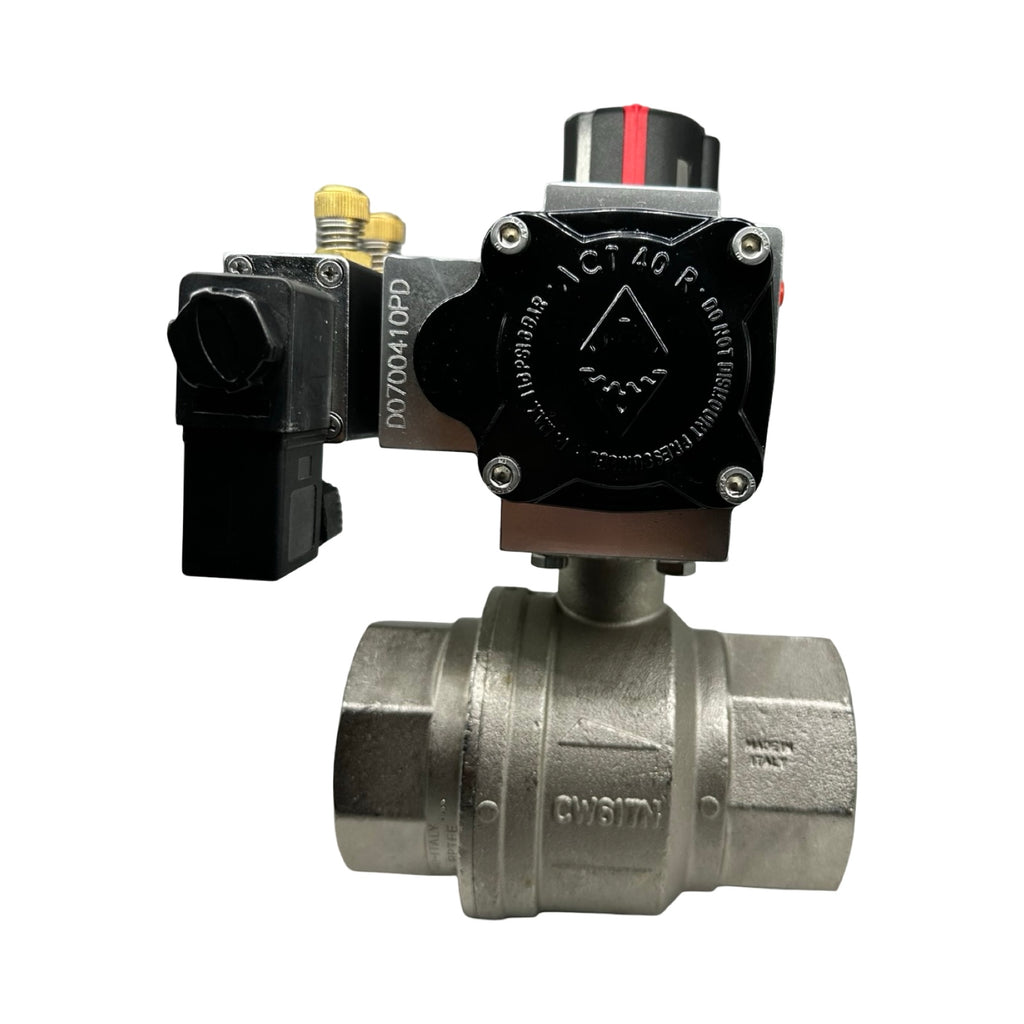 ECON Fig.7902 DN50 Kugelhahn Pneumatikventil Edelstahl 2” Antrieb 24V DC Ventil