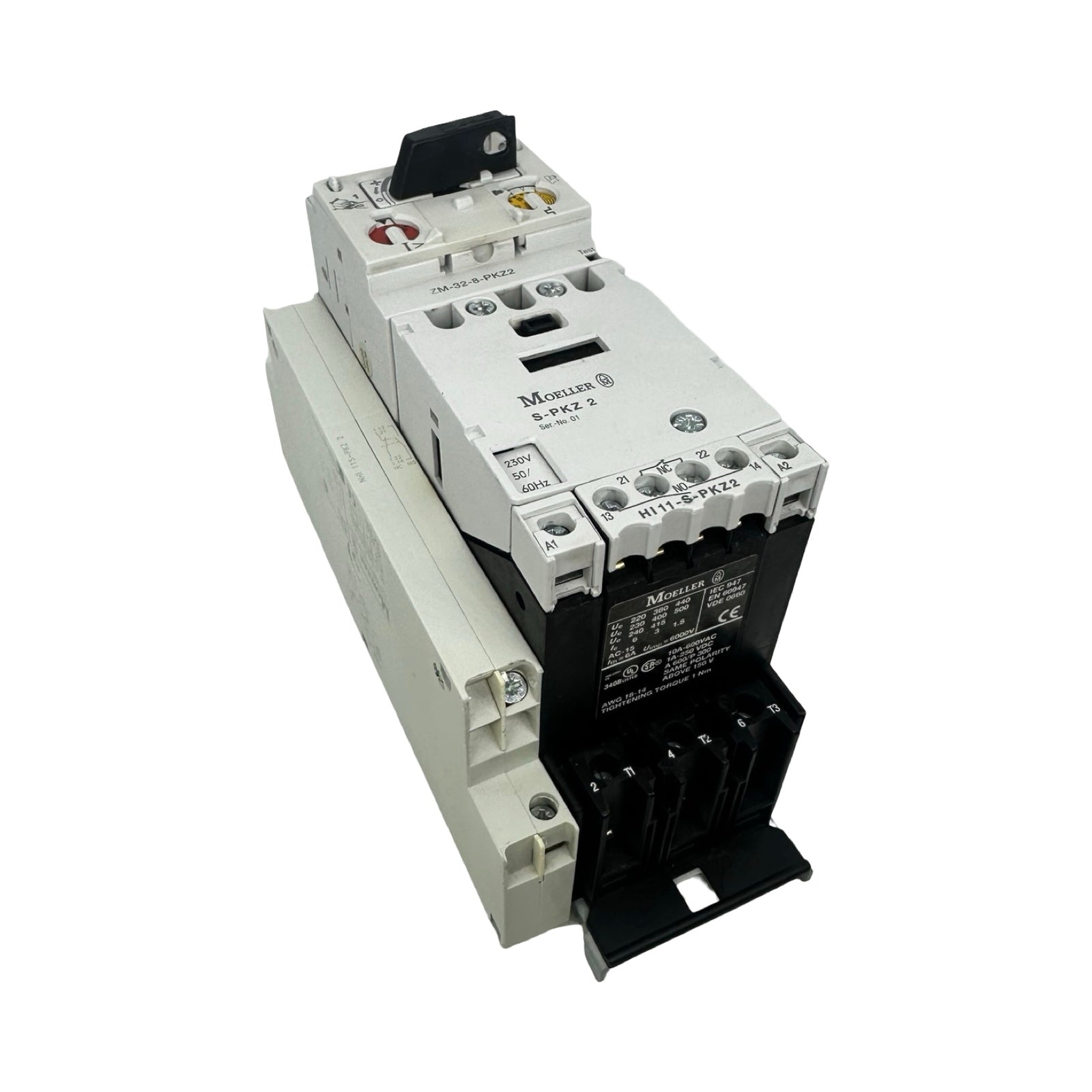 Moeller PKZ2 ZM-32-8 Motorschutzschalter Leistungsschalter 32A + Zubehör