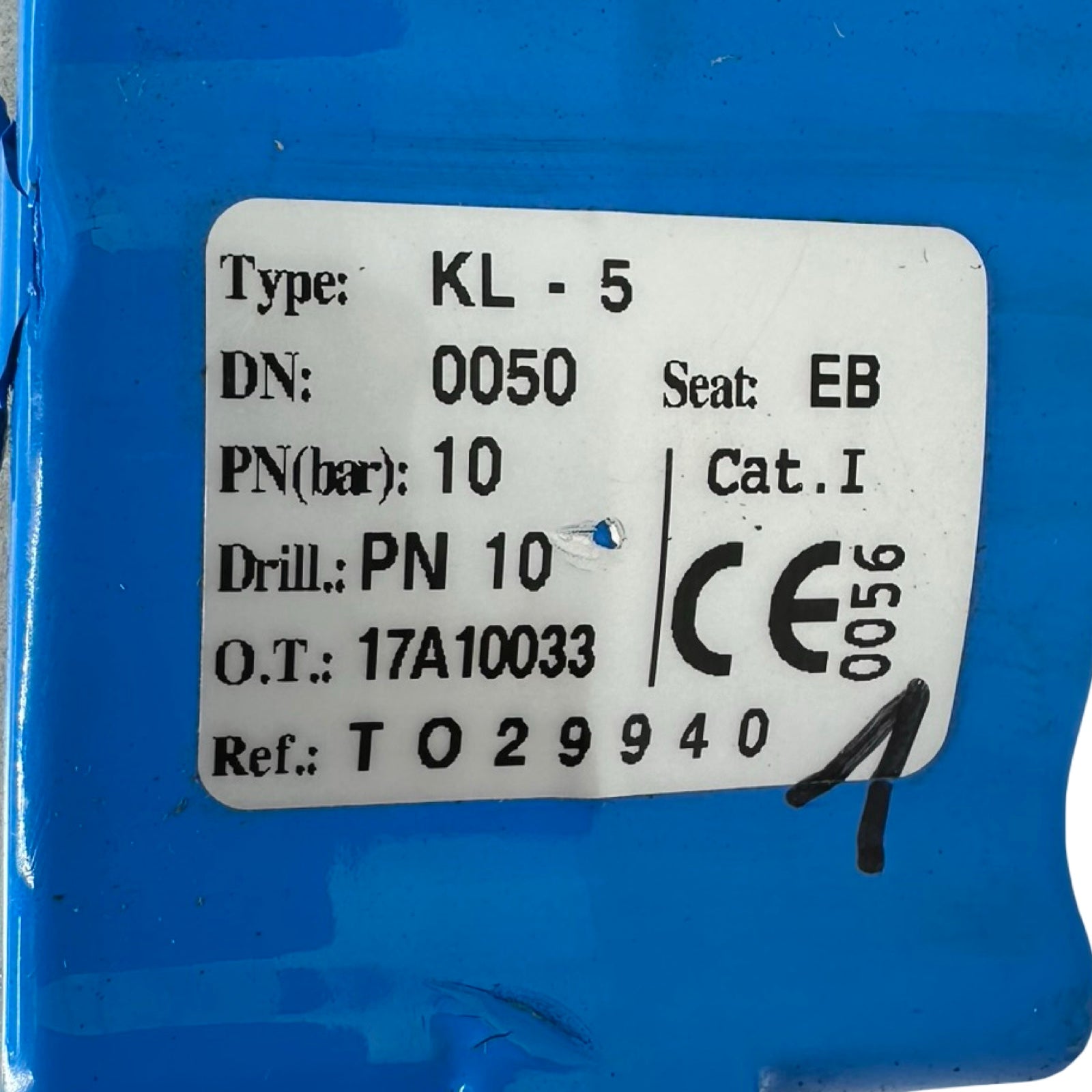 KL-5 Absperrklappe DN50 PN10 Zwischenflansch Klappe Industriearmatur