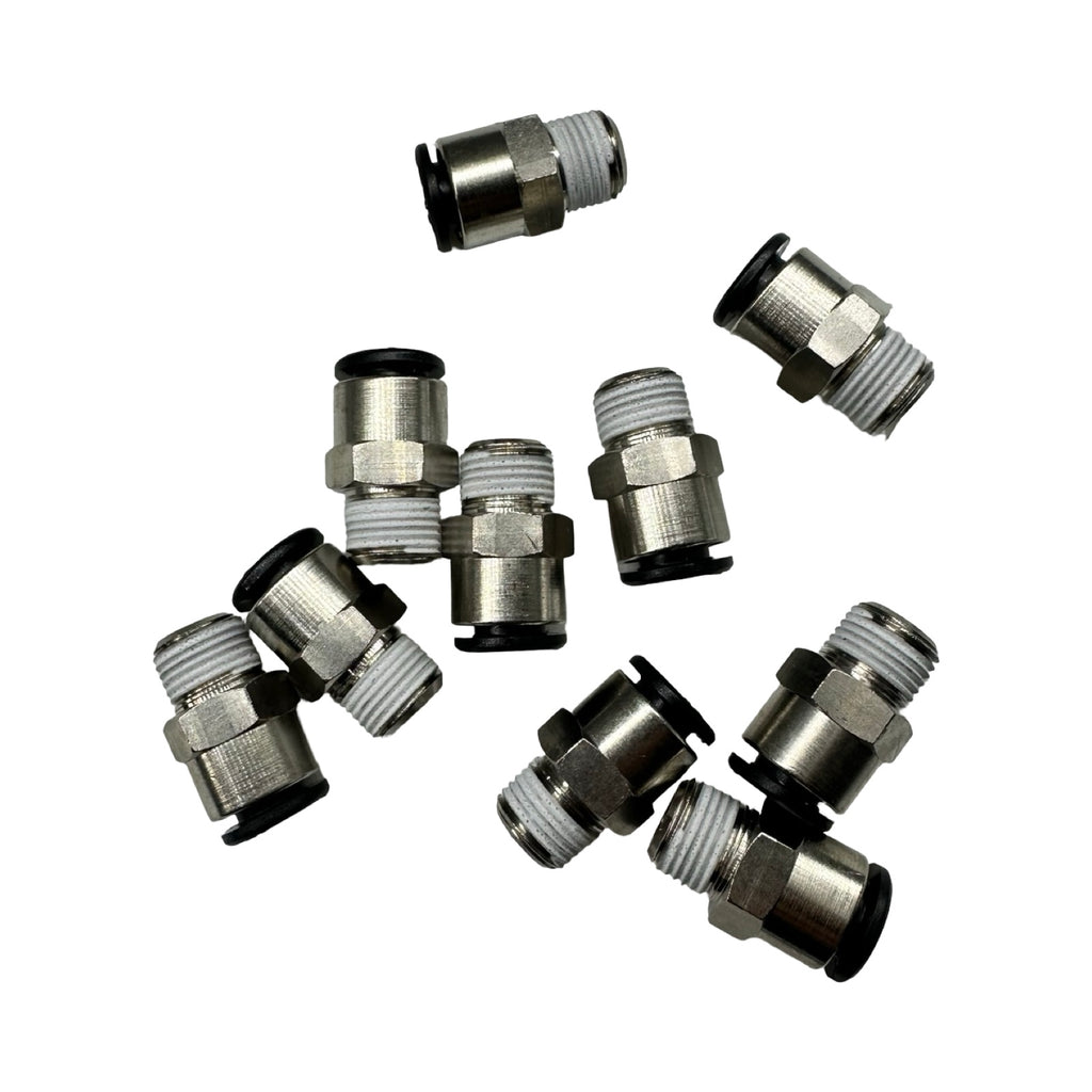 10x Flexion EPC6-01-FX Pneumatik Steckverschraubung 6mm G1/8 Fitting
