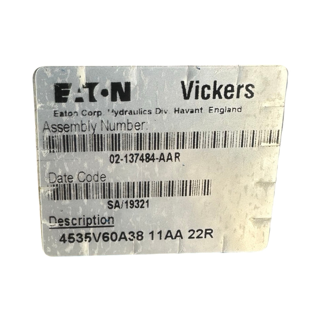 Eaton Vickers 4535V60A38 11AA 22R Flügelzellenpumpe Hydraulik Doppelpumpe