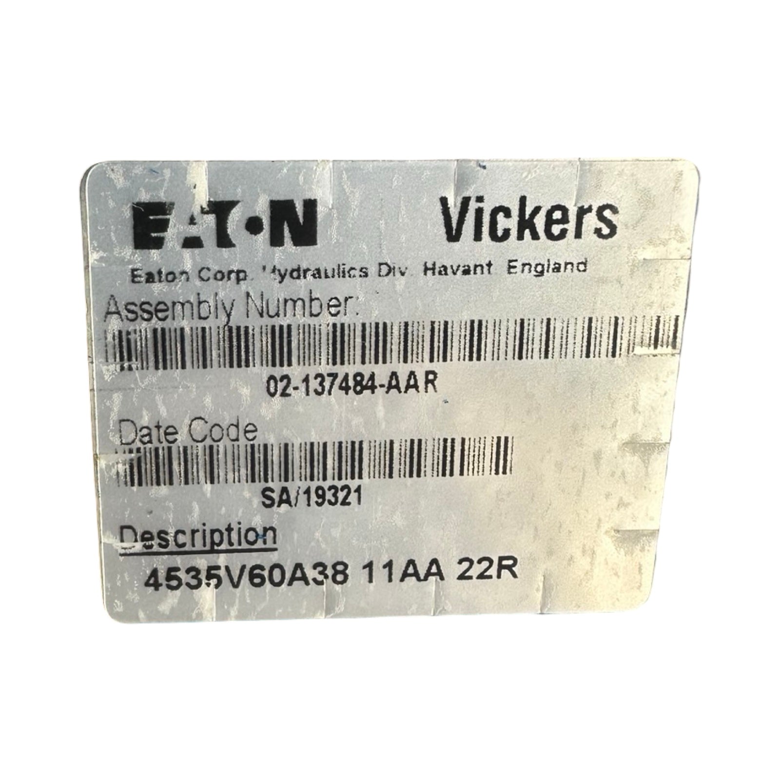 Eaton Vickers 4535V60A38 11AA 22R Flügelzellenpumpe Hydraulik Doppelpumpe