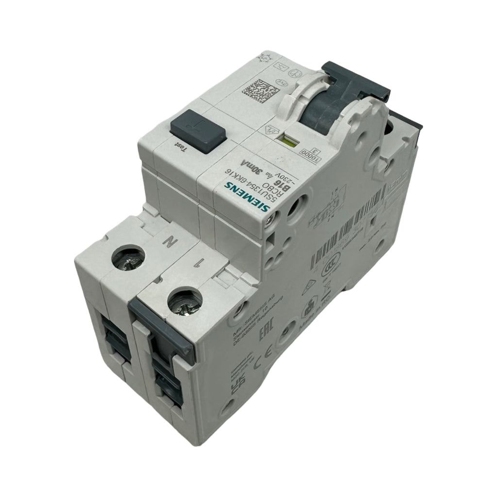 5x Siemens 5SU1354-6KK16 RCBO FI/LS B16 30mA 230V Leitungsschutzschalter 5x