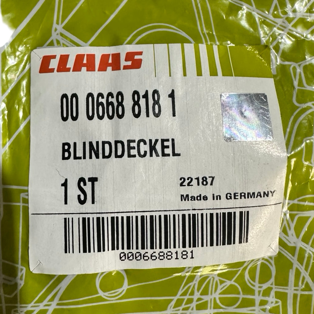 CLAAS 0006688181 Blinddeckel Schutzkappe Abdeckung Landmaschine