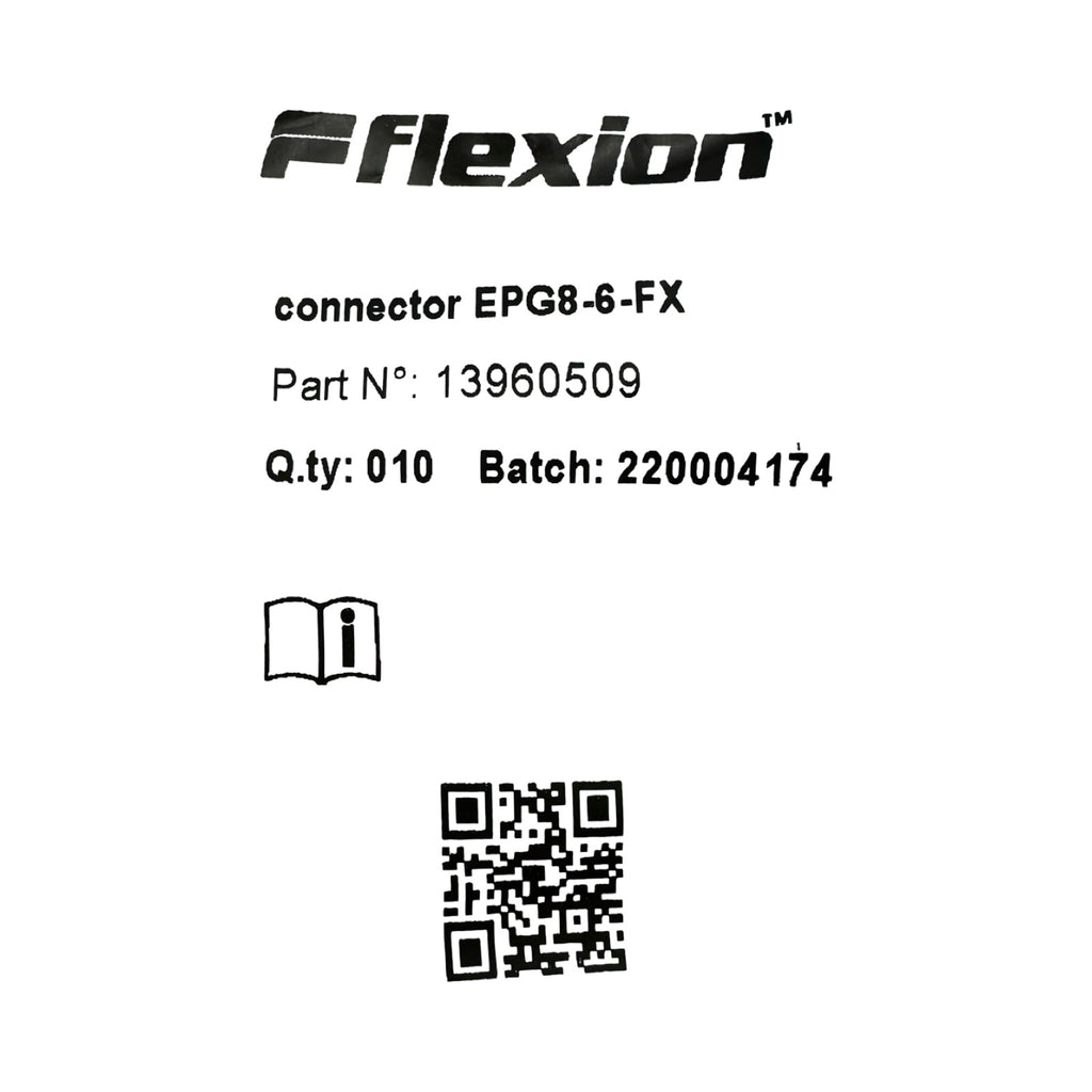 10x Flexion EPG8-6-FX Steckverbinder Reduzierverbinder 8mm 6mm Push-In