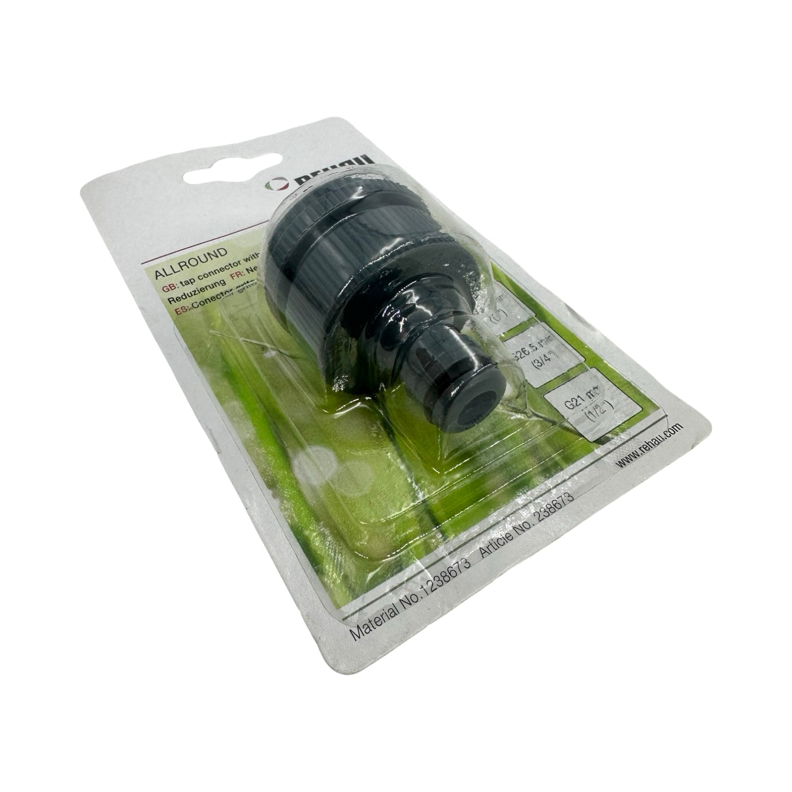 5x REHAU Hahnanschluss Adapter G1 G3/4 G1/2 ALLROUND Wasserhahn