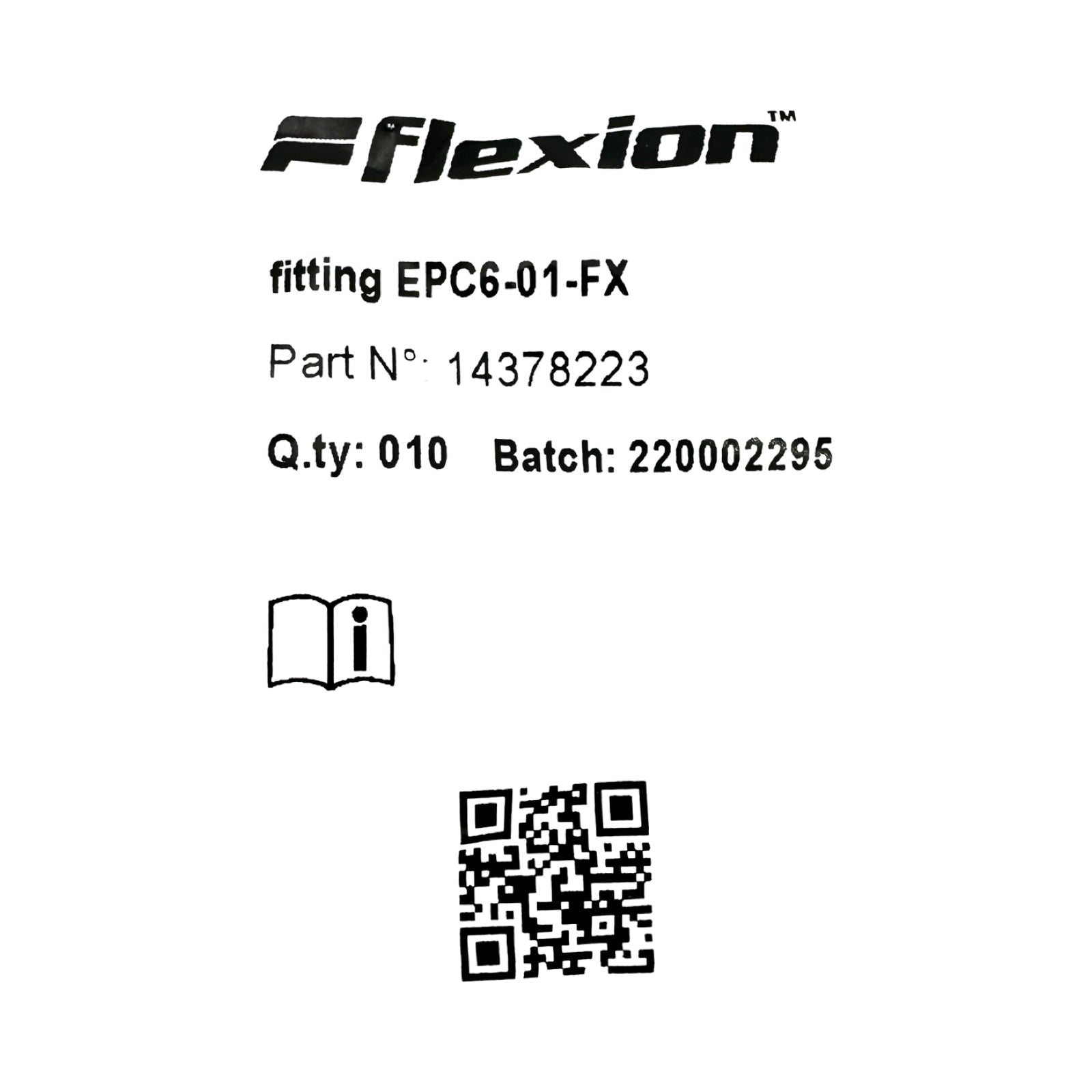 10x Flexion EPC6-01-FX Pneumatik Steckverschraubung 6mm G1/8 Fitting