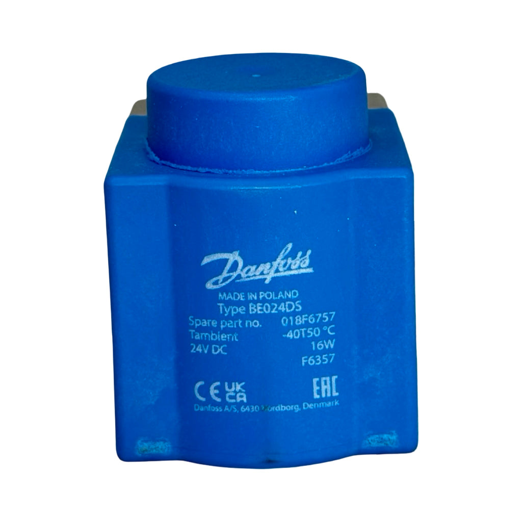 Danfoss Magnetspule 018F6757 BE024DS 24V DC 16W IP67 Anschlussbox