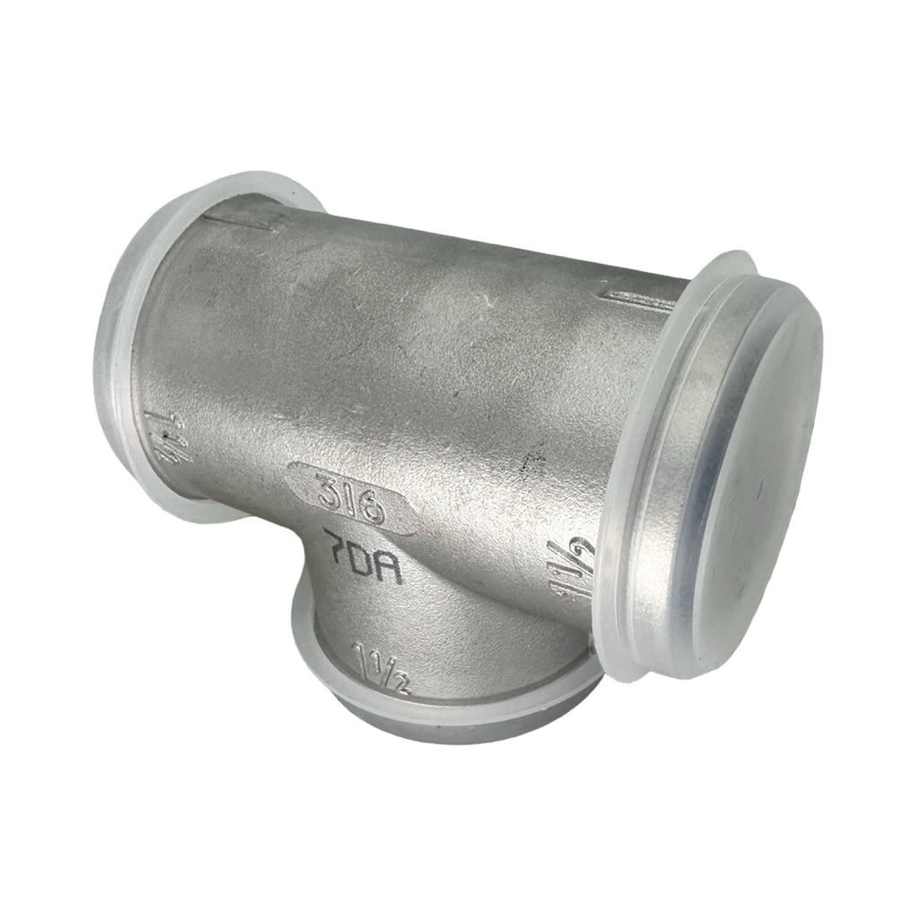 T-Stück Edelstahl 1 1/2 Zoll 316 VA Rohrfitting T-Form DIN 7716