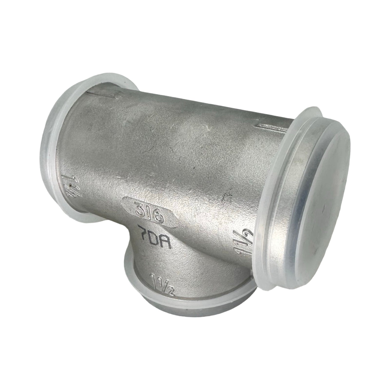 T-Stück Edelstahl 1 1/2 Zoll 316 VA Rohrfitting T-Form DIN 7716