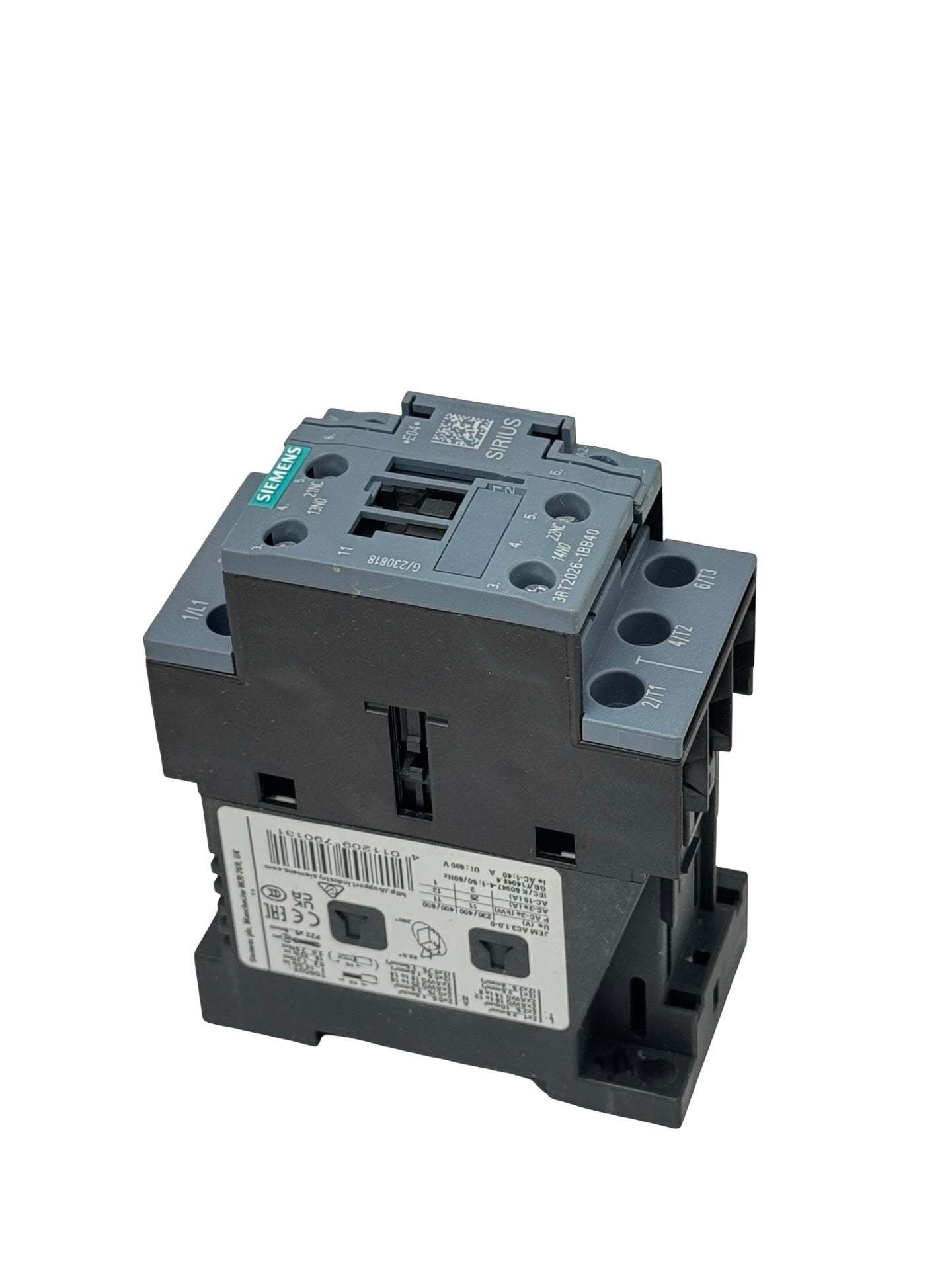 Siemens 3RT2026-1BB40 Leistungsschütz SIRIUS 24V DC 25A AC-3 Schütz