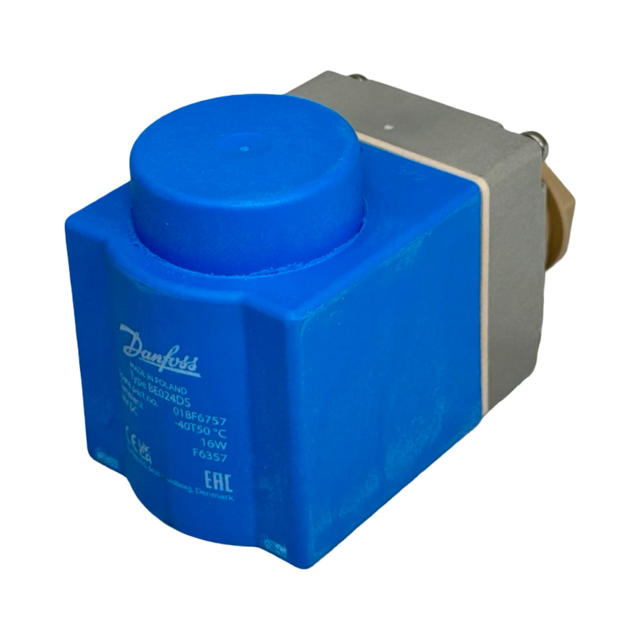 Danfoss Magnetspule 018F6757 BE024DS 24V DC 16W IP67 Anschlussbox
