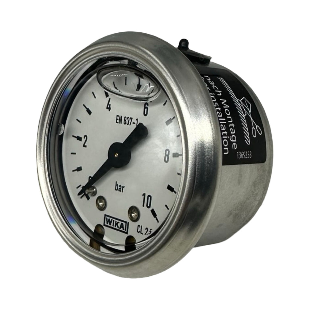 WIKA Manometer 0-10 bar G1/8B Druckmesser EN837-1 Anzeige CL2.5
