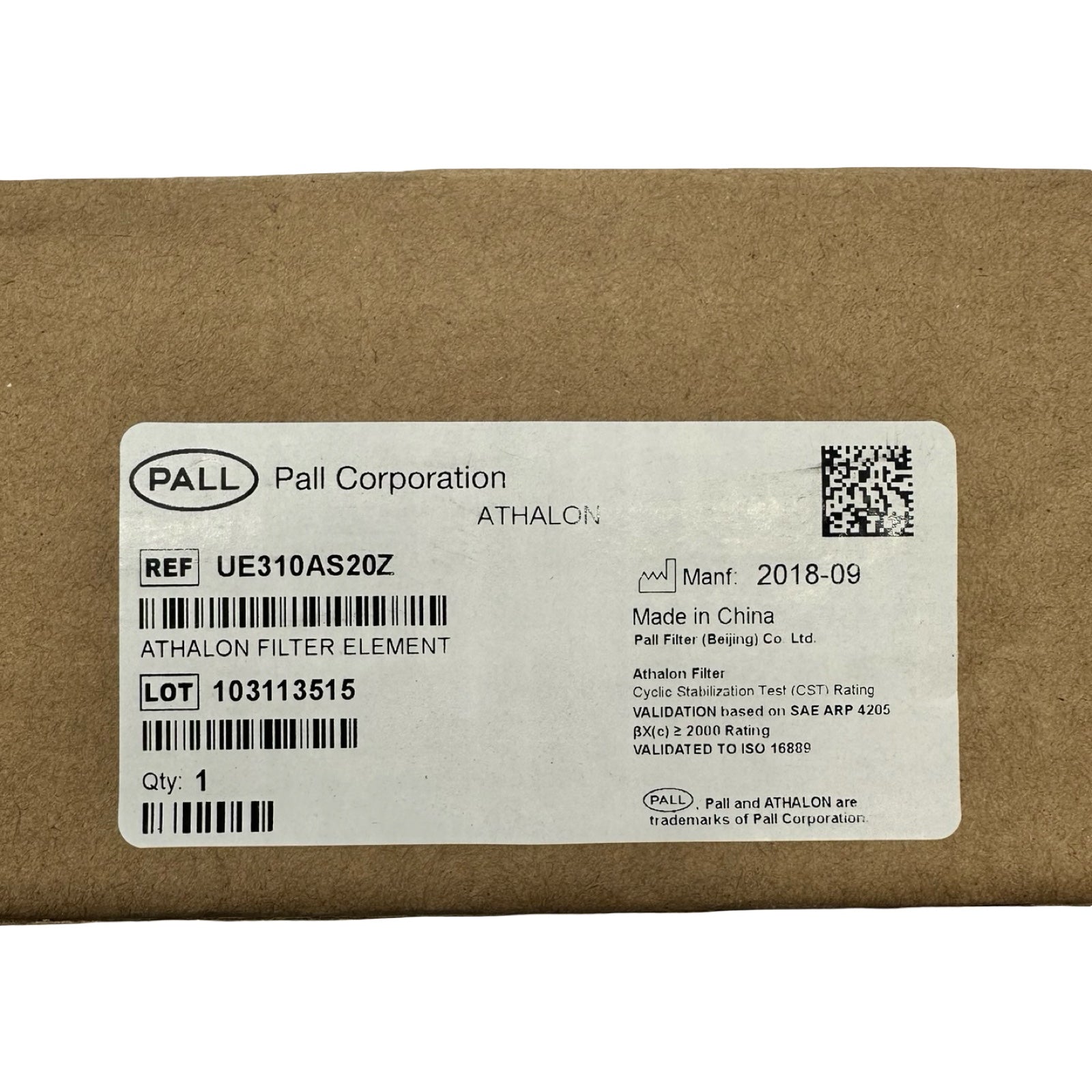 Pall UE310AS20Z Athalon Filterelement Hydraulikfilter Industrie