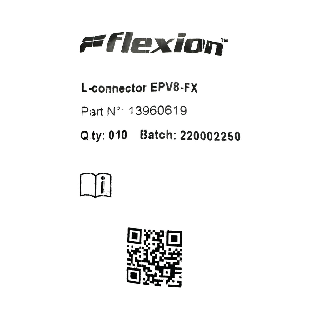 10x Flexion EPV8-FX L-Steckverbinder Pneumatik Winkelverbinder Ø8mm