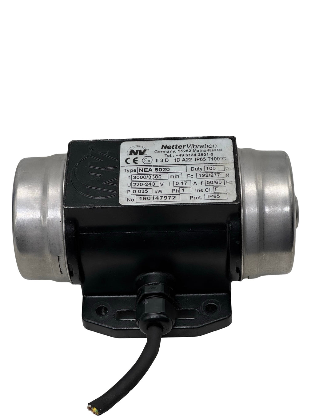 Netter Vibration NEA 5020 Außenvibrator Vibrationsmotor 230V IP65 Ex II 3D