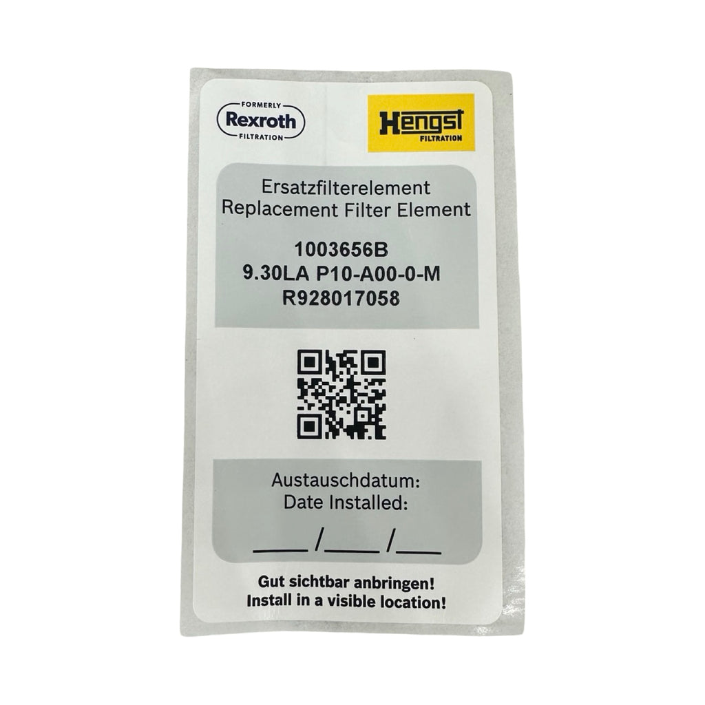Hengst Ersatzfilterelement 1003656B 9.30LA P10-A00-0-M R928017058