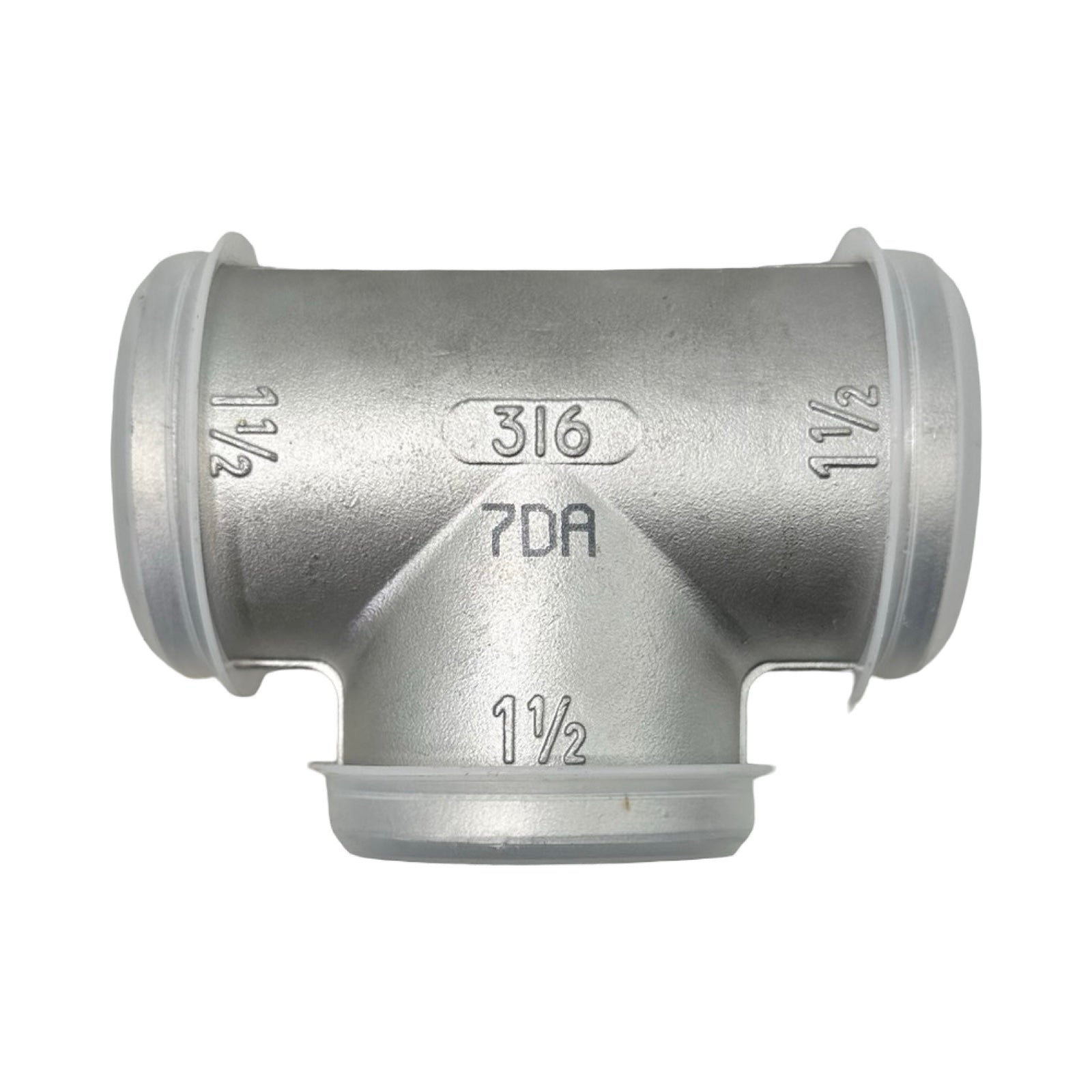 T-Stück Edelstahl 1 1/2 Zoll 316 VA Rohrfitting T-Form DIN 7716
