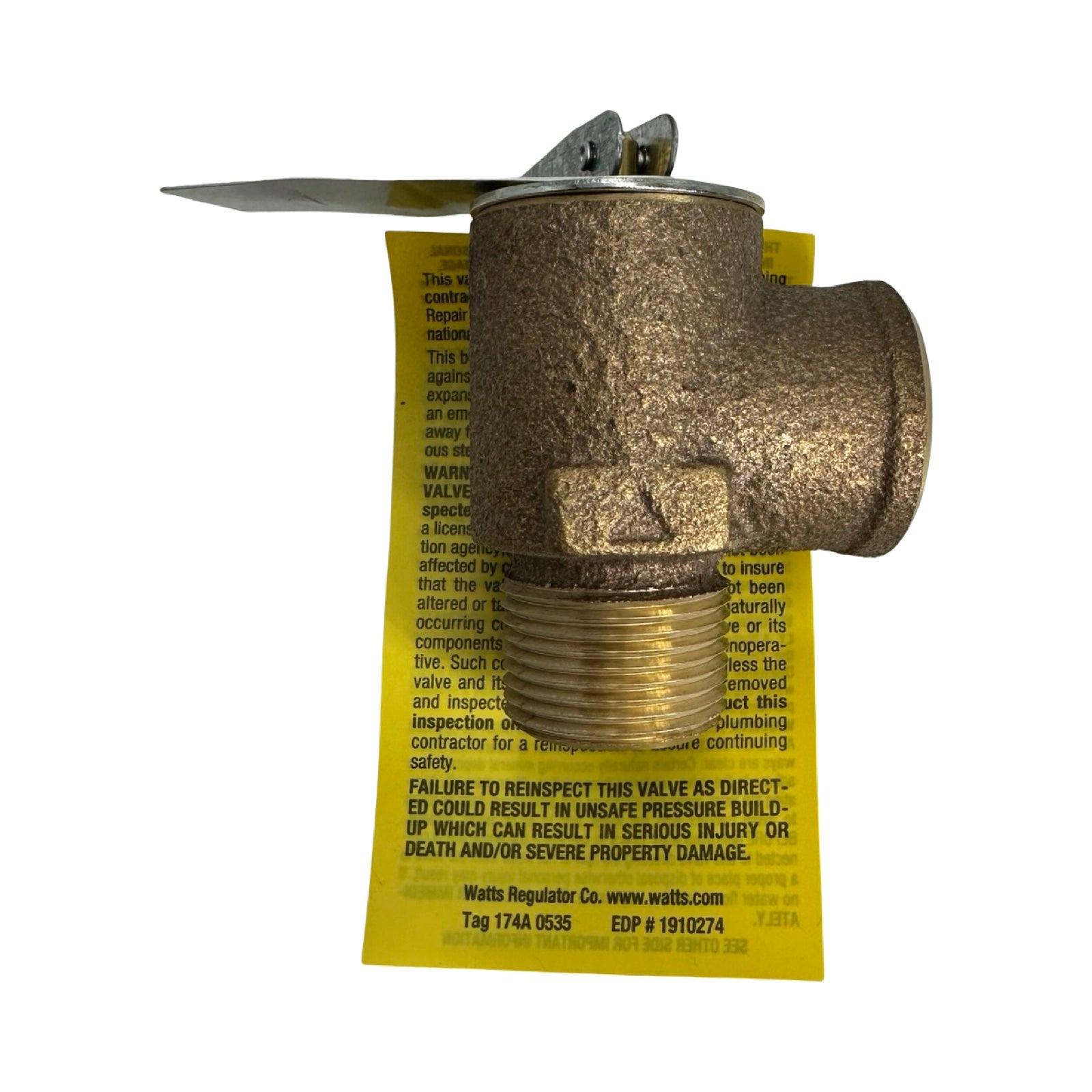 Watts M335-M2 Sicherheitsventil 3/4 Zoll 30 PSI ASME Pressure Relief