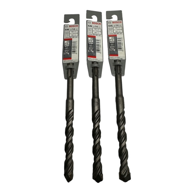 3x BOSCH S4L14 SDS plus S4L Hammerbohrer Betonbohrer Steinbohrer 14mm 100x160mm