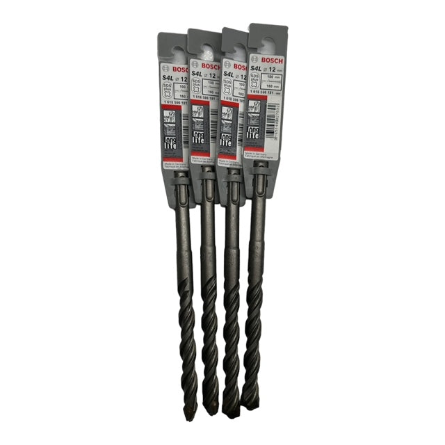 4x BOSCH S4L12 SDS plus S4L Hammerbohrer Betonbohrer Steinbohrer 12mm 100x160mm