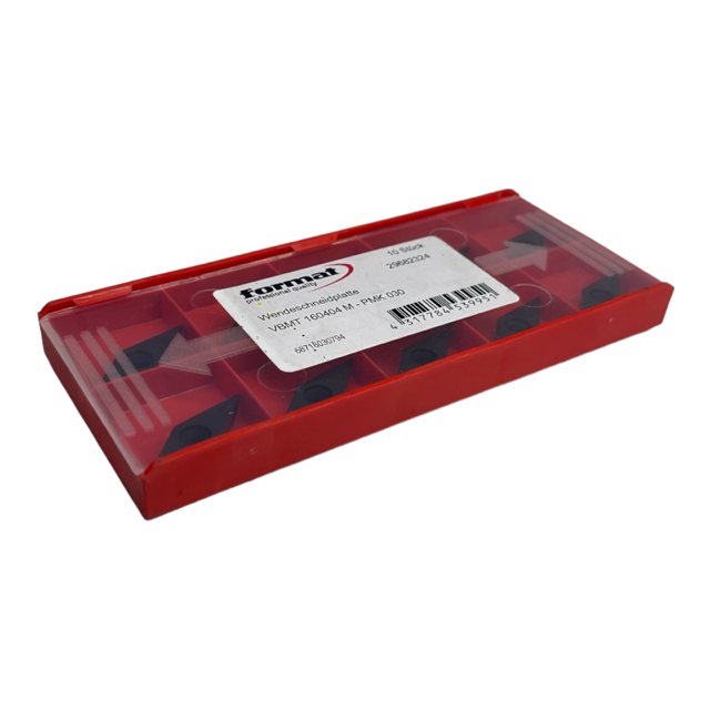 10x Format VBMT160404M-PMK030 Wendeschneidplatte 7Grad 29682324