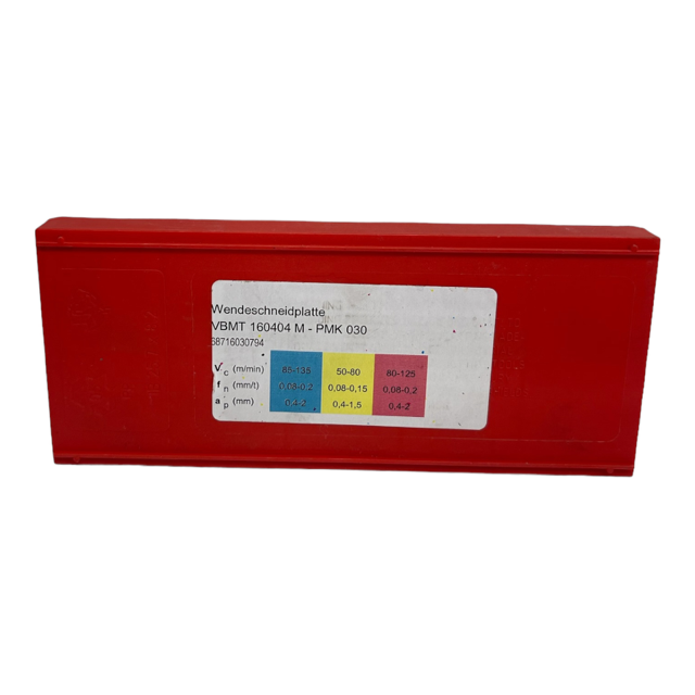 10x Format VBMT160404M-PMK030 Wendeschneidplatte 7Grad 29682324