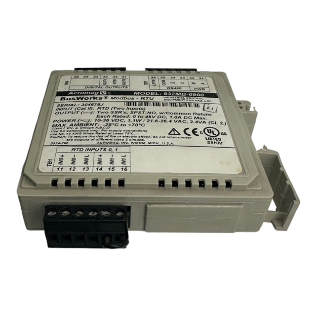 Acromag 932MB-0900 Modbus-RTU Input Modules high-speed RS-485