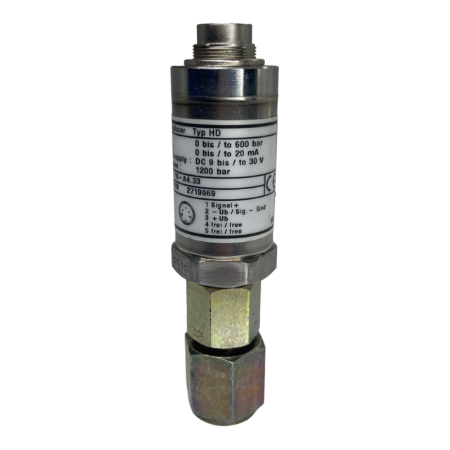Hydrotechnik 3403-18-A4.33 Druckaufnehmer 0-600Bar / 0-20mA / 9-30V / 1200Bar