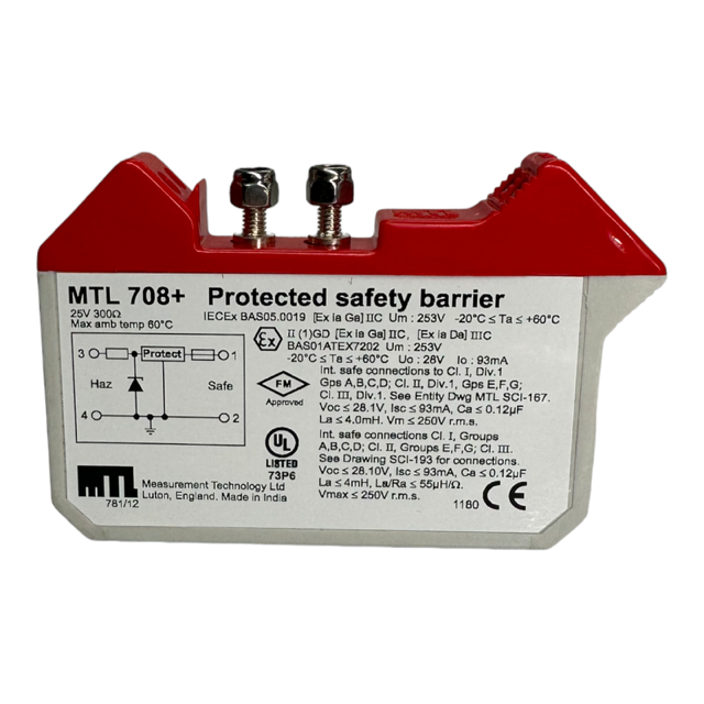 MTL 708+ Protected safety barrier Explosionsgeschützt