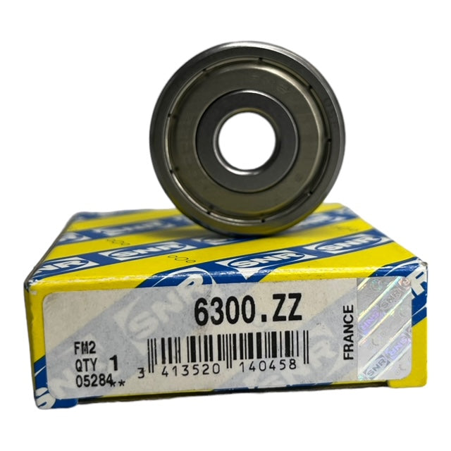 10x SNR 6300.ZZ Einreihiges Rillenkugellager 10x35x11mm, Deckscheiben beidseitig