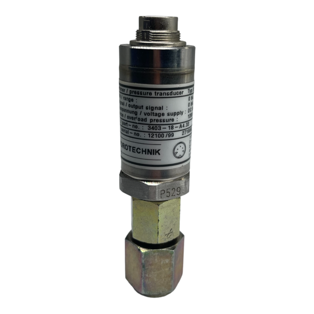 Hydrotechnik 3403-18-A4.33 Druckaufnehmer 0-600Bar / 0-20mA / 9-30V / 1200Bar