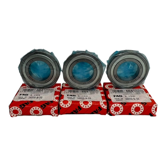 3x FAG 16005-A-2Z Rillenkugellager Kugellager 25x47x8mm