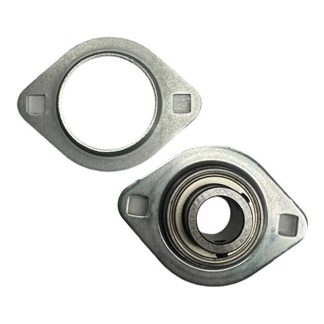 SNR USPFL204 Flanschlagereinheit oval 20x47x25mm